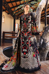 3 Piece Unstitched Embroidered Lawn Suit - MPT-2912-B
