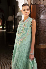 3 Piece Unstitched Embroidered Lawn Suit | D-2514-A