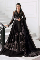Embroidered organza Suit | BD-3004-Black