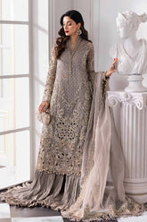 Embroidered Organza Suit | BD-3006