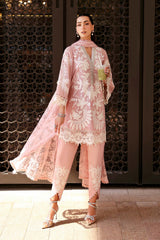 3 Piece Unstitched Embroidered Lawn Karandi Suit - D-2603-A