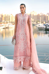 3 Piece Unstitched Embroidered Organza Suit - D-2604-B