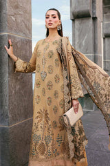 3 Piece Unstitched Embroidered Jacquard Lawn Suit - D-2605-A-