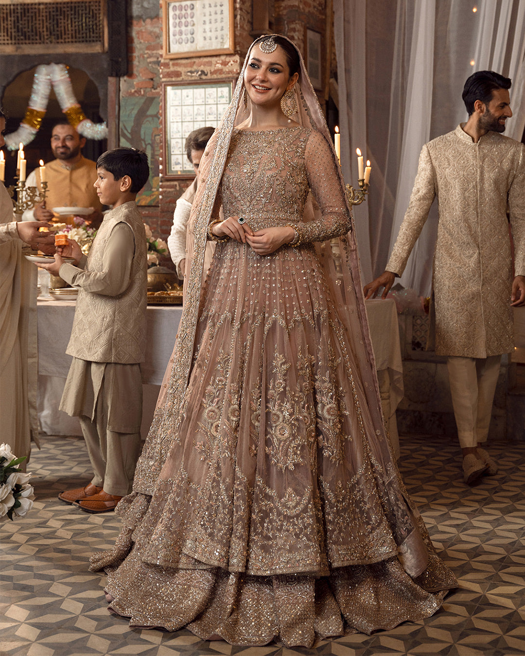 Faiza Saqlain Mahra pakistani wedding bridal formal party dress