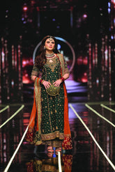 Haris Shakeel - Zubab Rana Pakistani wedding bridal dresses mehndi nikkah outfits