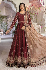 Maria b Maroon and Salmon pink (BD-2204)