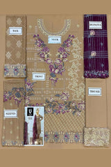 Ramsha chiffon collection beige