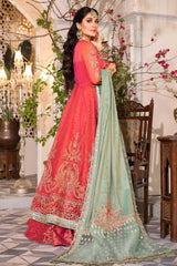 Salmon Pink and Feroza (BD-2402)