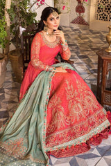 Salmon Pink and Feroza (BD-2402)