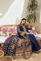 Maryam Hussain Wedding Collection Embroidered Net Neelum