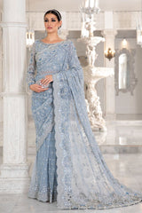Maria B Saree Ice Blue MC-049