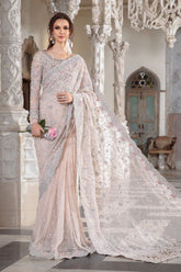Maria B Couture Pale Pink Saree MC-050
