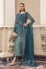 Maria B Chiffon MPC-23-102 Teal Blue