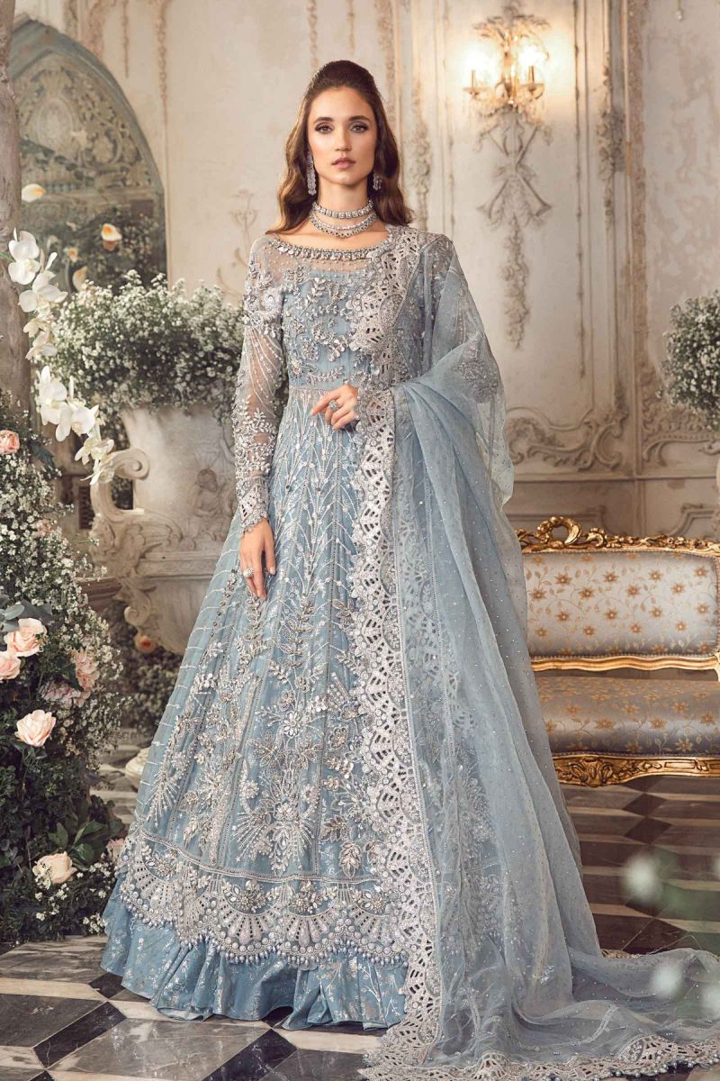 Maria B Mbroidered | Ice Blue BD-2702 Maria B Mbroidered | Ice Blue BD-2702
