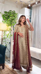 Haris Shakeel Golden Maroon