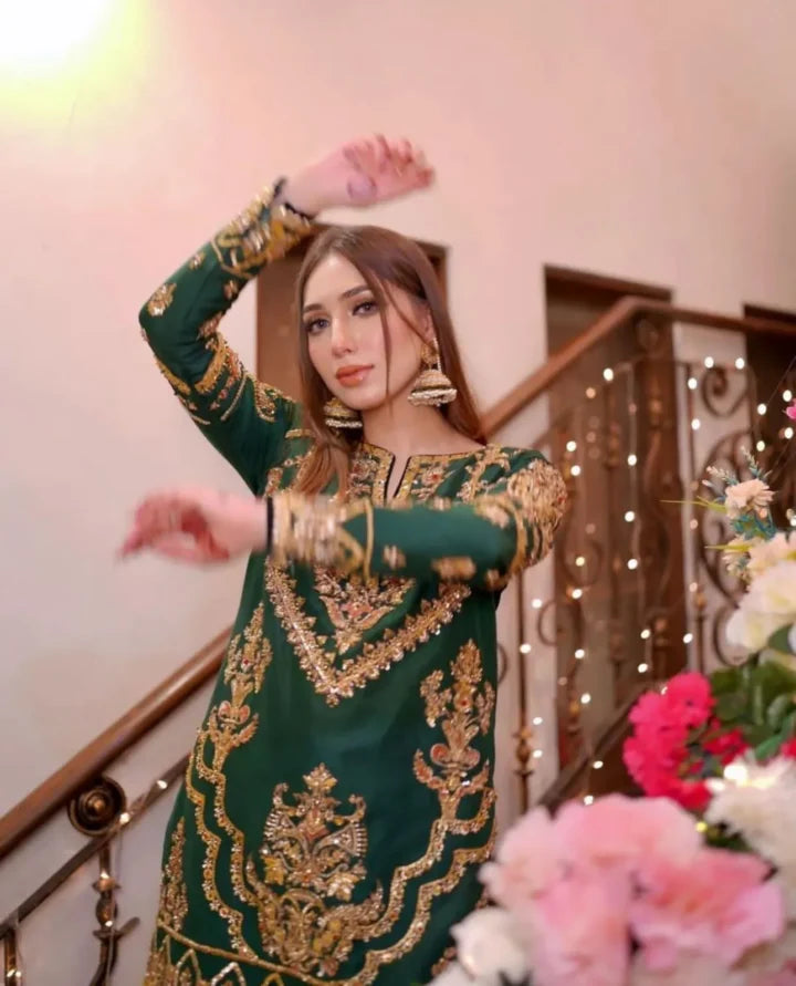 raw silk mehndi dresses Buy Mehndi Raw Silk Indian Dresses Online for Women in USA