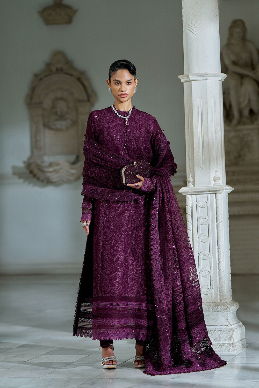 Design 3B Luxury Lawn Eid Edition - LEE26-3B