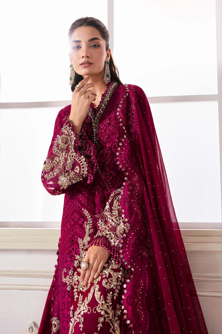 Embroidered Chiffon Suit | BD-3003
