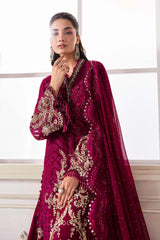 Embroidered Chiffon Suit | BD-3003
