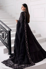 Embroidered organza Suit | BD-3004-Black