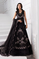 Embroidered organza Suit | BD-3004-Black