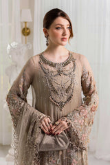 3 Piece Unstitched Embroidered Chiffon Suit | MPC-25-107