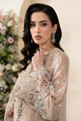 Maria b Chiffon | MCS-26-107-Ivory Beige