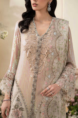 Maria b Chiffon | MCS-26-107-Ivory Beige