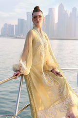 3 Piece Unstitched Embroidered Organza Suit - D-2604-A