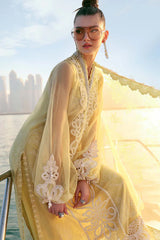 3 Piece Unstitched Embroidered Organza Suit - D-2604-A