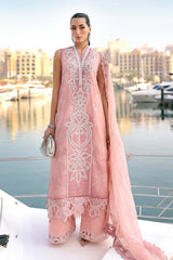 3 Piece Unstitched Embroidered Organza Suit - D-2604-B