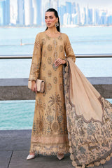 3 Piece Unstitched Embroidered Jacquard Lawn Suit - D-2605-A-
