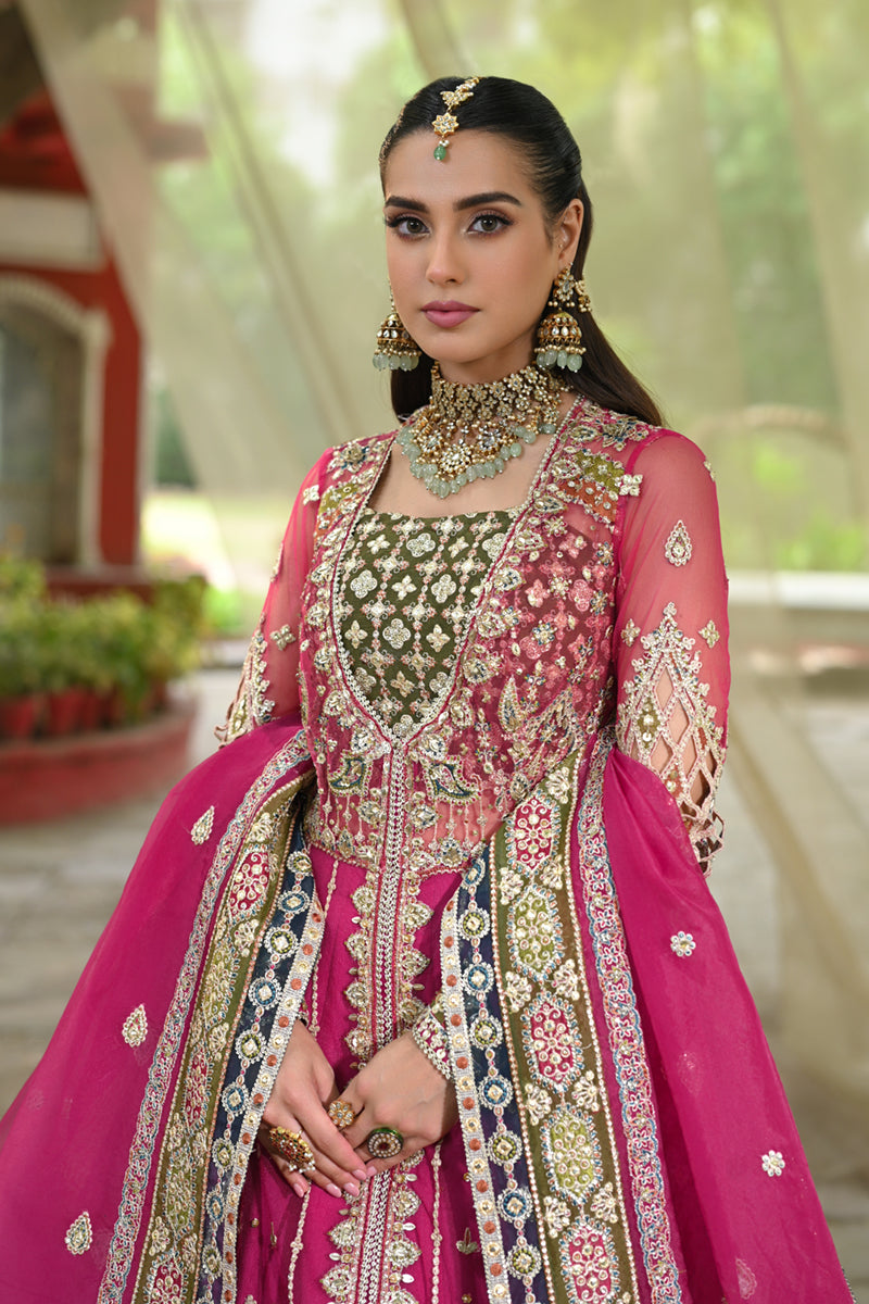 Bride Rimel qalamkar rimel Pakistani wedding bridal dresses mehndi nikkah outfits ...