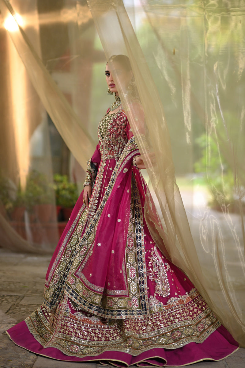 Bride Rimel qalamkar rimel Pakistani wedding bridal dresses mehndi nikkah outfits ...
