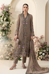 Maria b Chiffon | MCS-26-102-Muted Mocha Brown pakistani wedding dress