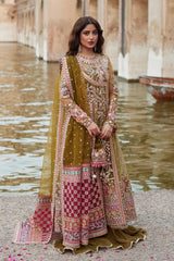 Qalamkar Rameesha SH-01 Pakistani wedding bridal dresses mehndi nikkah outfits