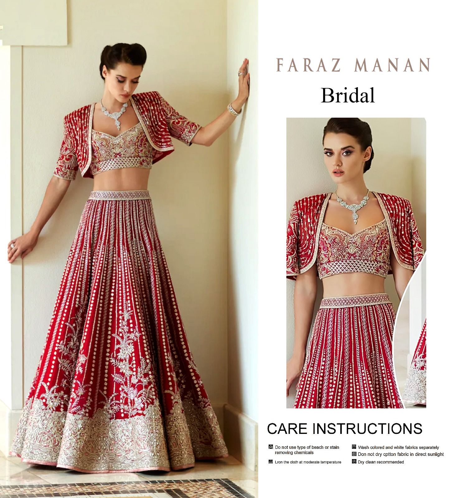 Faraz Manan Bridal ultimate red