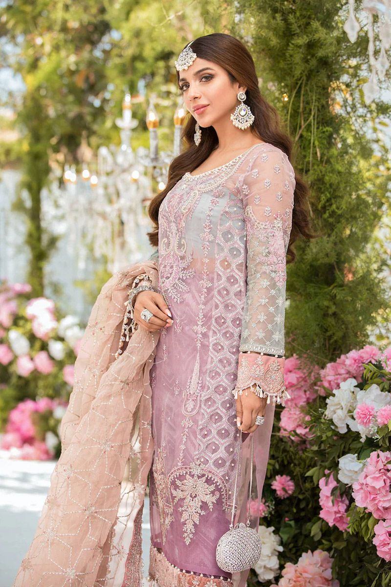 Maria b Shades of Lilac Pink and Blue grey (BD-2105) Zenia Maria b Shades of Lilac Pink and Blue grey (BD-2105) Zenia