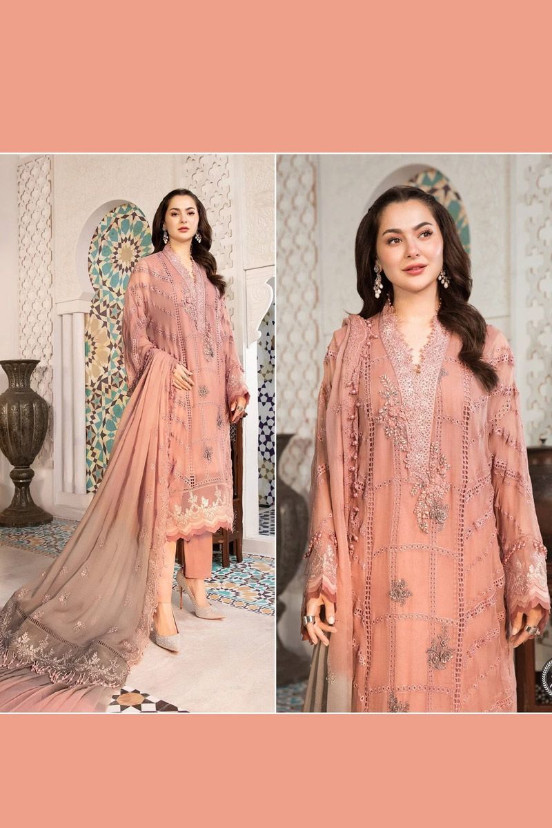 Maria b MPC-21-104-Ash pink and Grey