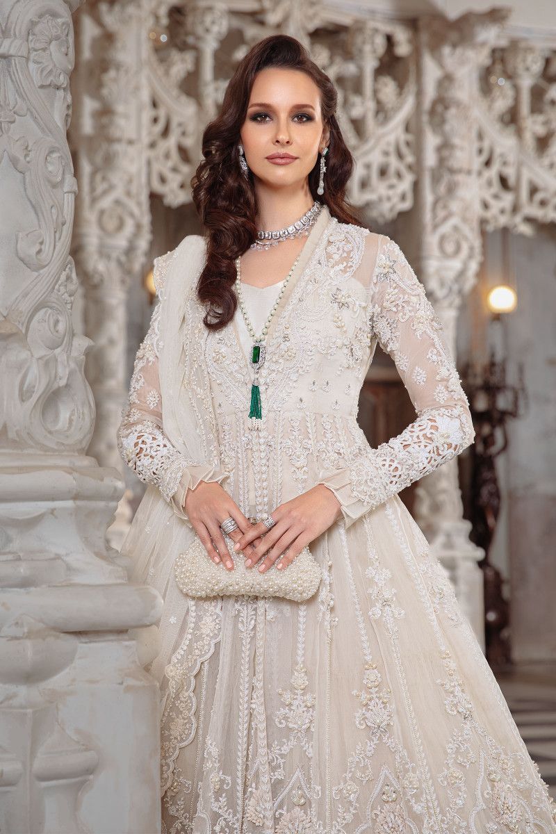 Maria B Bridal Couture White MC-044