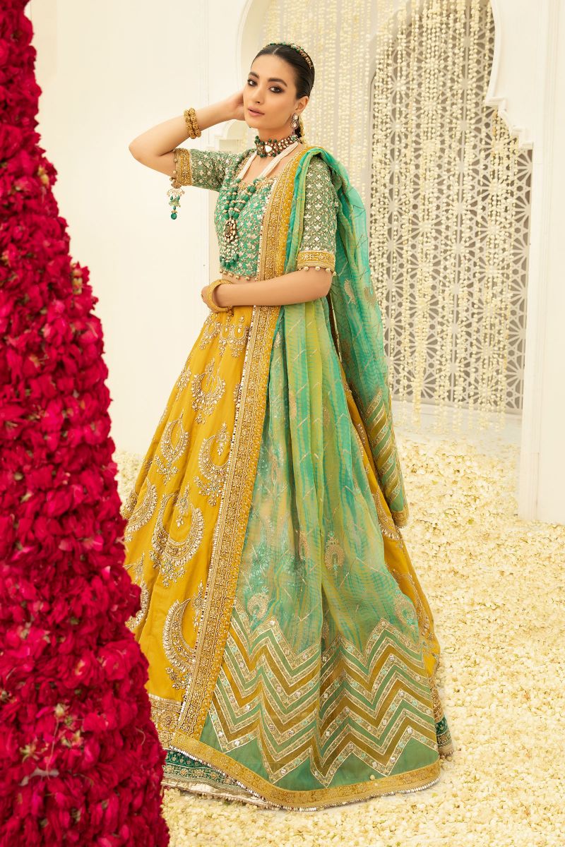 Maria b Couture Lime Green MC-046
