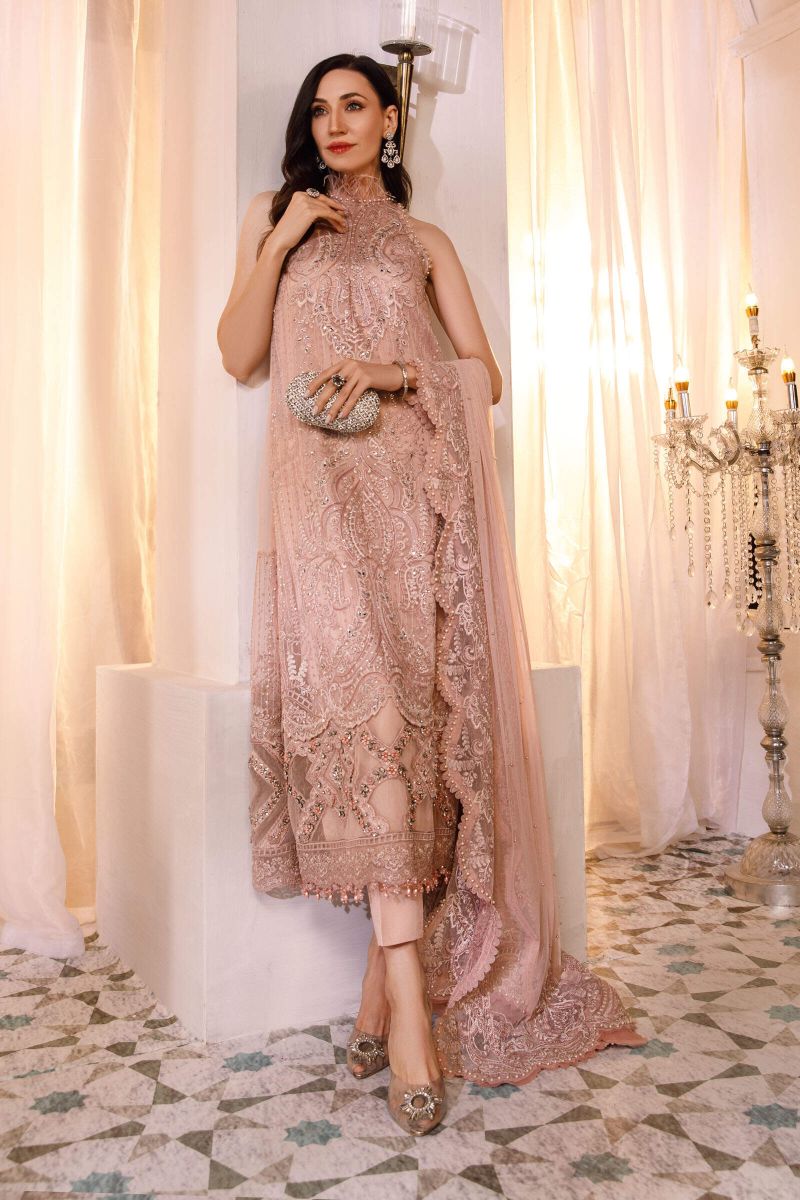 Maria B MBROIDERED - Ash Pink (BD-2505)