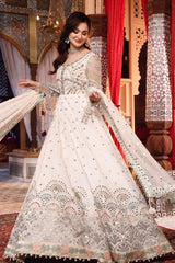 Maria B MBROIDERED - Pearl White and Peachy Silver (BD-2502)
