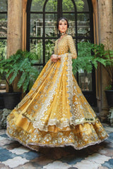 Maria B Couture bridal Yellow MC-801-Ardress