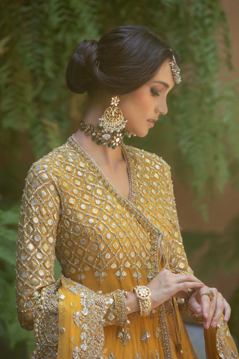 Maria B Couture bridal Yellow MC-801-Ardress Zenia Maria B Couture bridal Yellow MC-801-Ardress Zenia