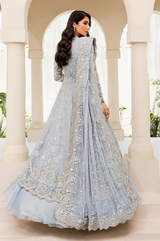 Maria B bridal Couture Ice Blue MC-904 Zenia Maria B bridal Couture Ice Blue MC-904 Zenia