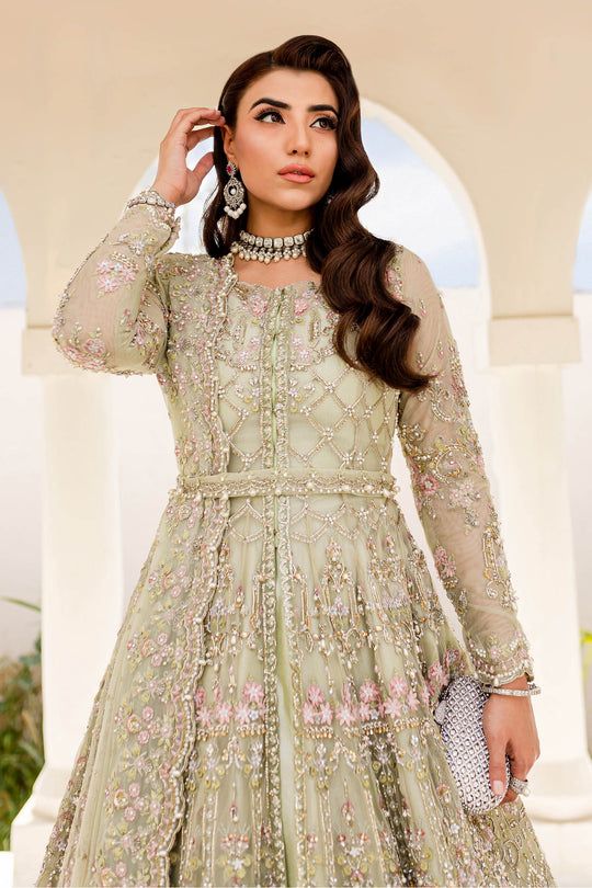 Maria B bridal Couture Mint Green MC-901 – Zenia