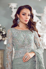 Maria B Couture saree Sea Green MC-807