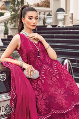 Maria B Chiffon MPC-23-107 Magenta Pink