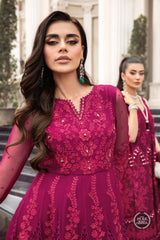 Maria B Chiffon MPC-23-107 Magenta Pink